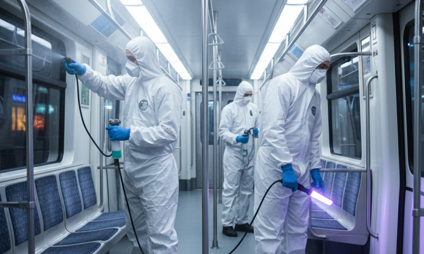 Очистка поверхностей с высоким риском передачи бактерий