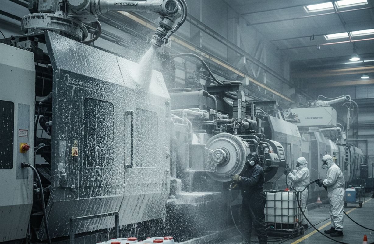 Интенсивная химобработка линий лакировки и шлифовки