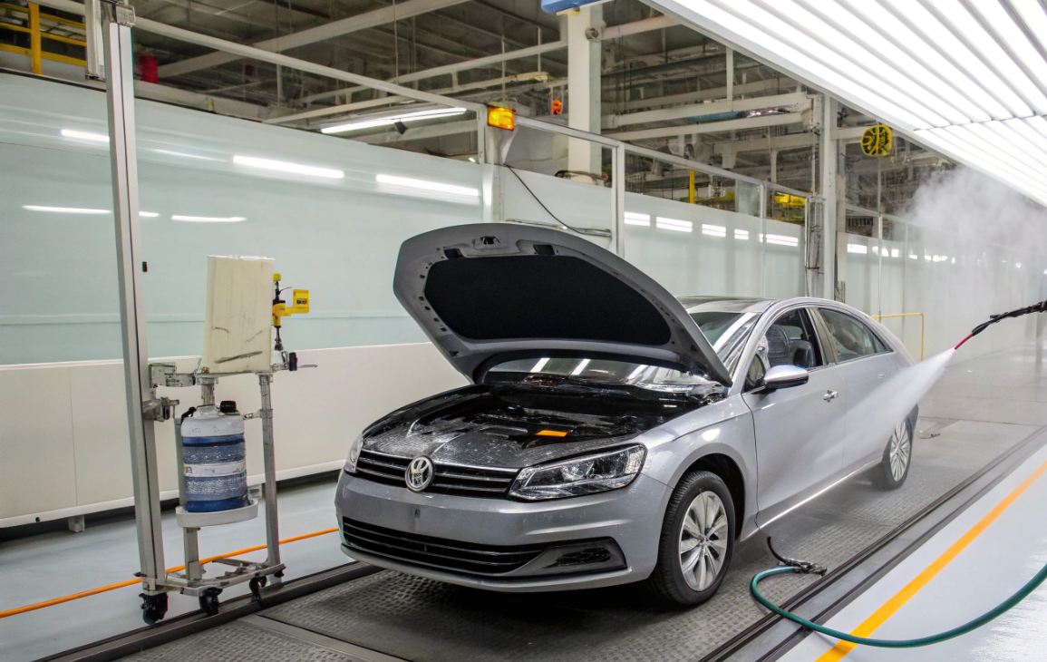 Восстановление чистоты подкапотного пространства на конвейере