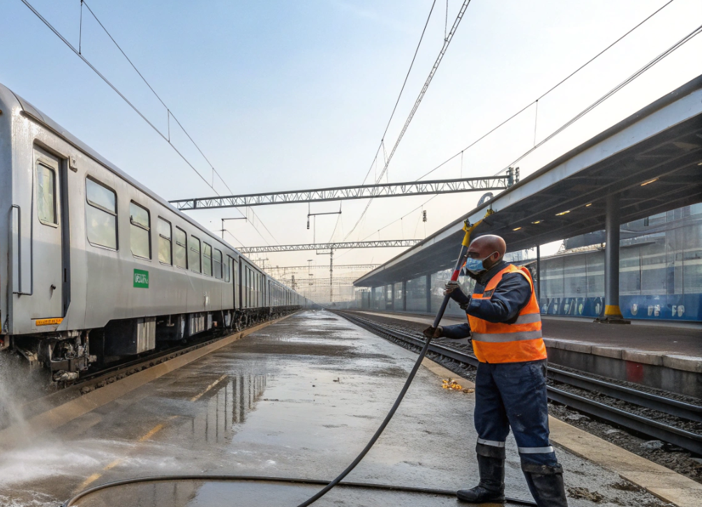 Уход за ЖД транспортом на моечно пропускном пункте