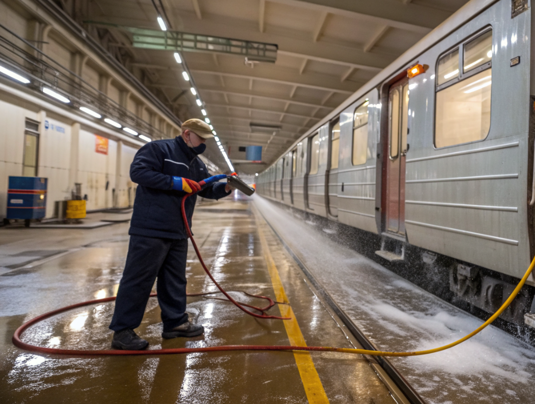 Отмывка вагонов после ремонтных стоянок