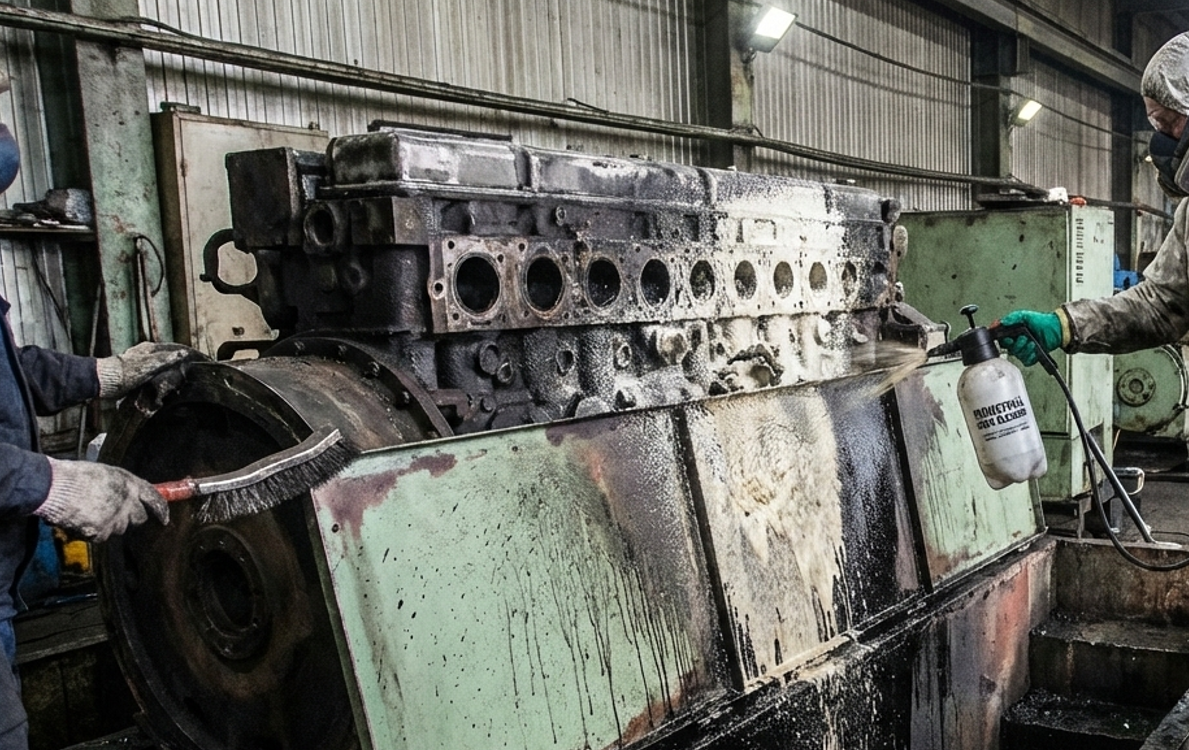 Как выбрать очиститель сажи для металла и краски на производстве