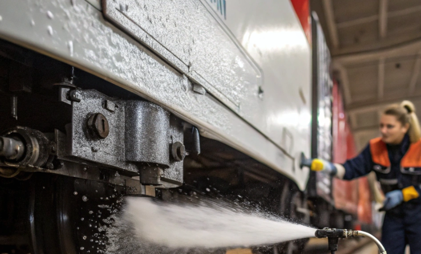 Очистка автосцепок от технических и эксплуатационных загрязнений