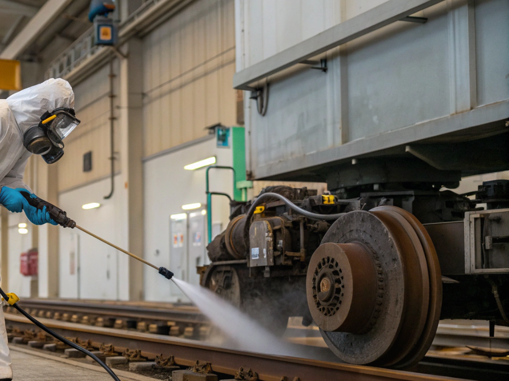 Подготовка тормозных узлов поездов перед сборкой