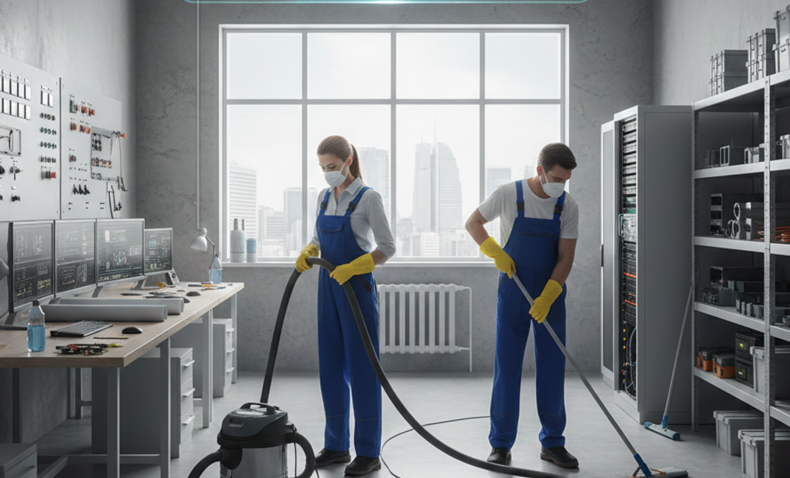 Очистка помещений инженерных служб