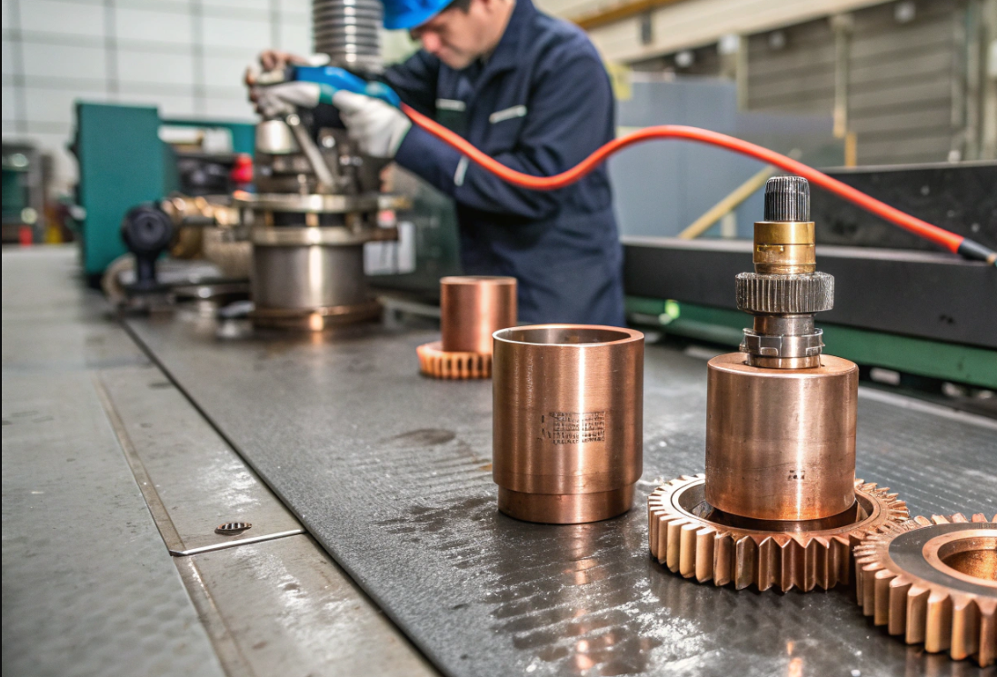 Очистка медных деталей от технологических загрязнений