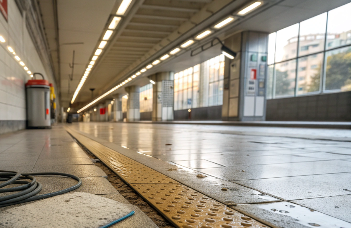 Очистка платформ для предотвращения падений