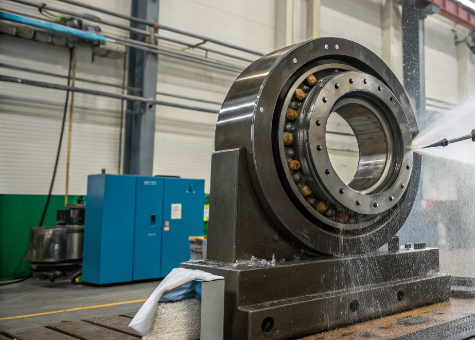 Очистка посадок под подшипники от масляной плёнки