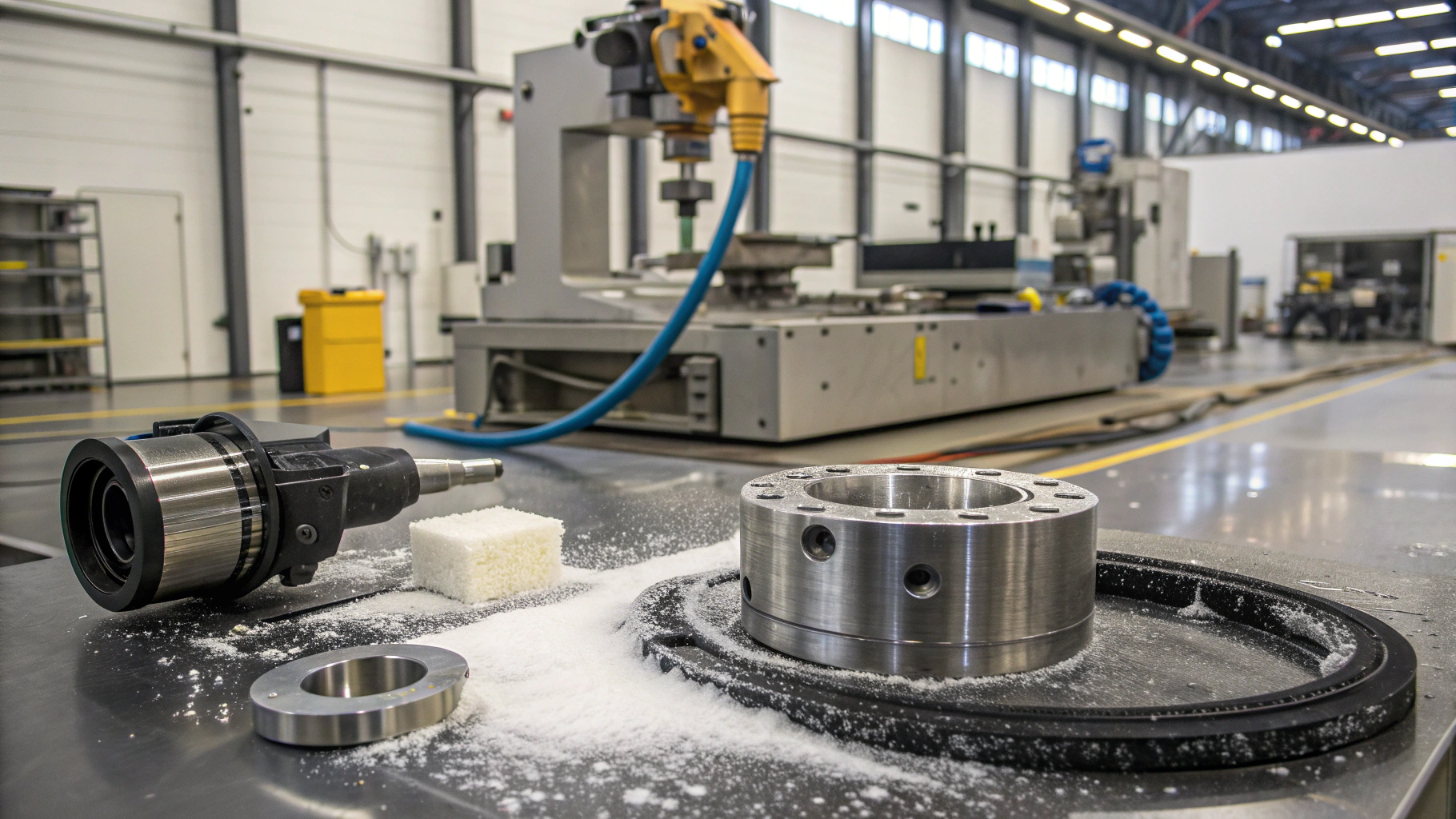 Удаление графитовой пыли с оборудования и деталей