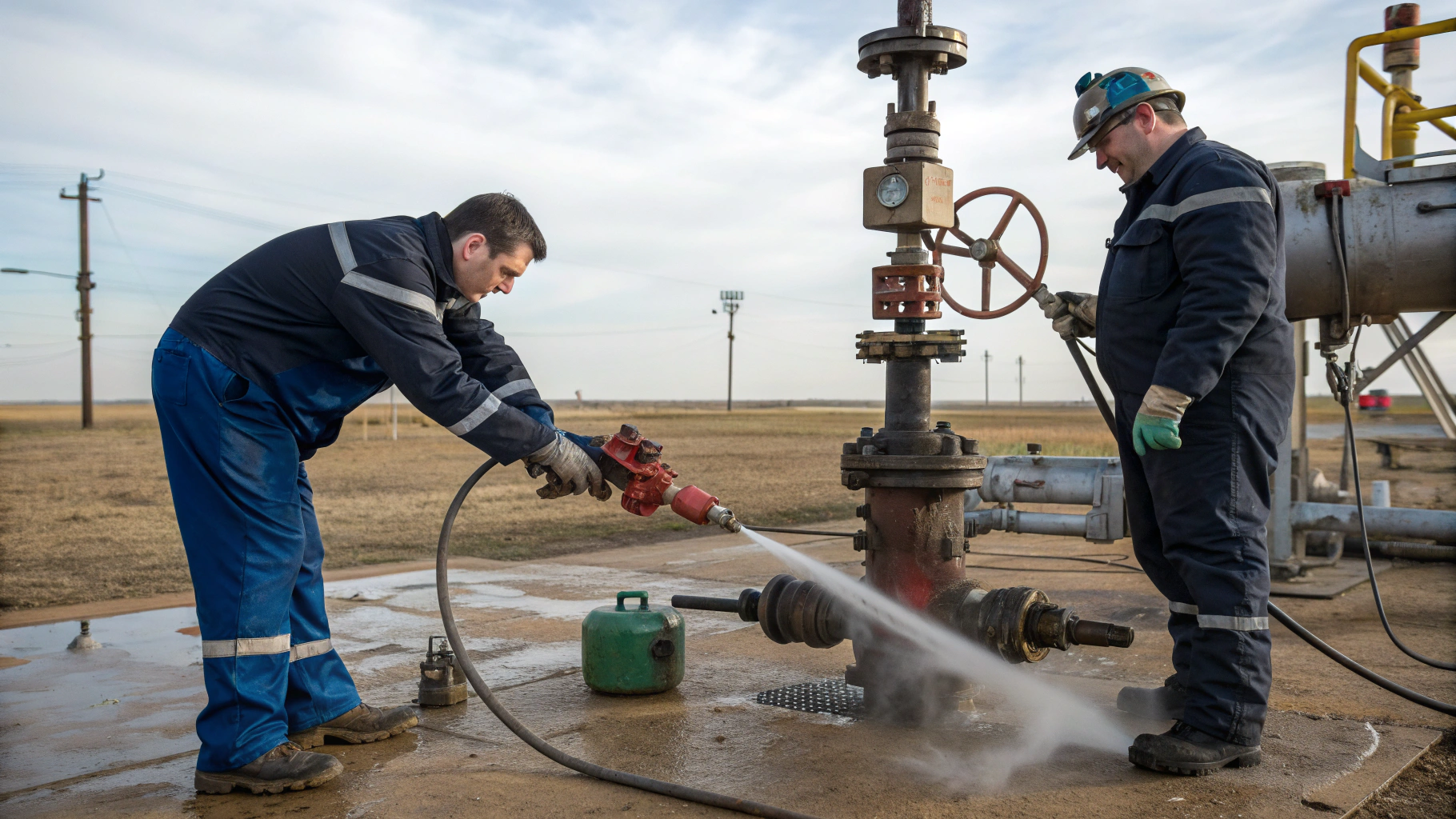 Подготовка фонтанной арматуры к ремонту обезжиривание и мойка