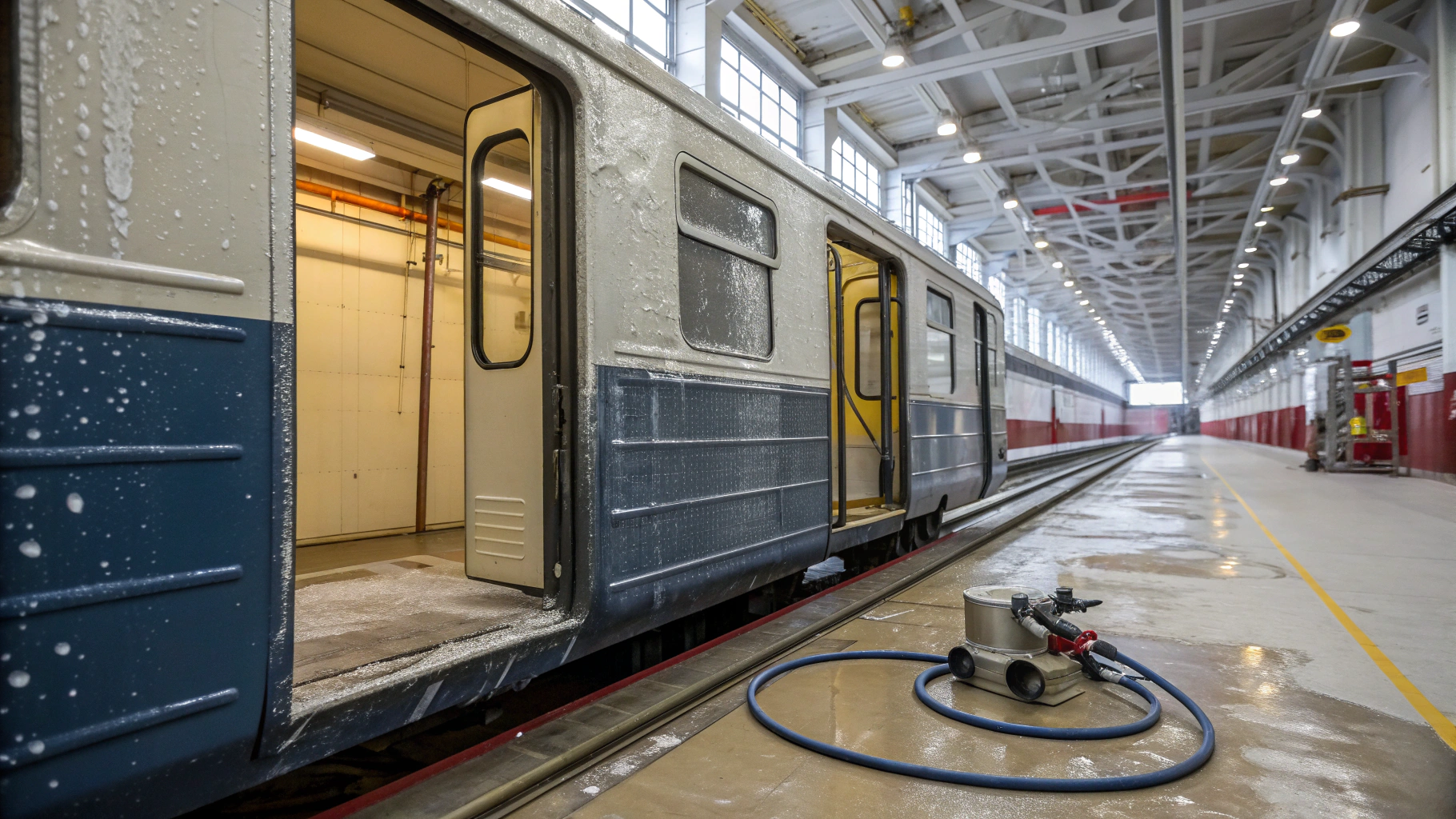 Мойка поездов при смене рейсов