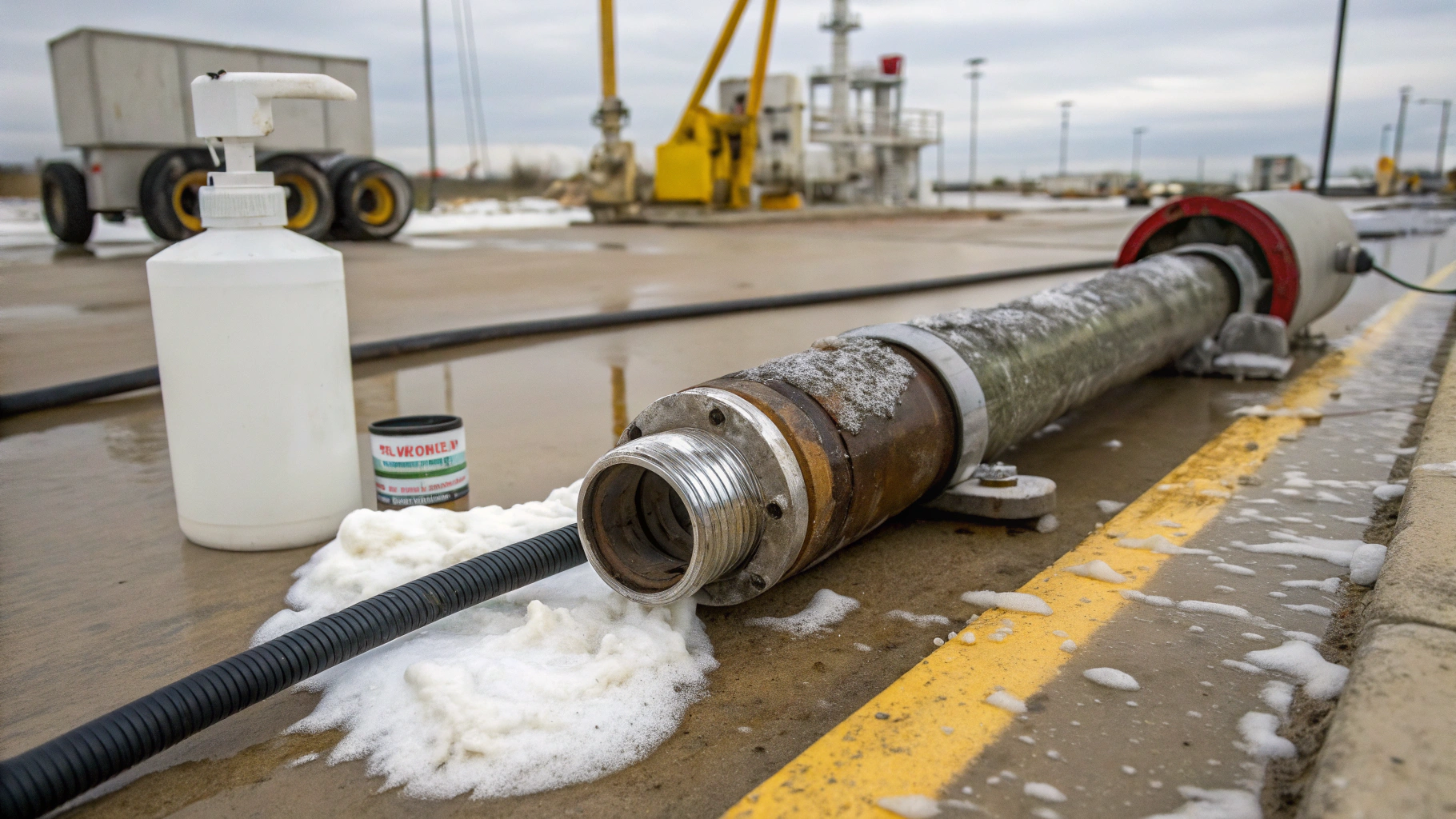 Очистка муфт и резьб НКТ от консистентных смазок