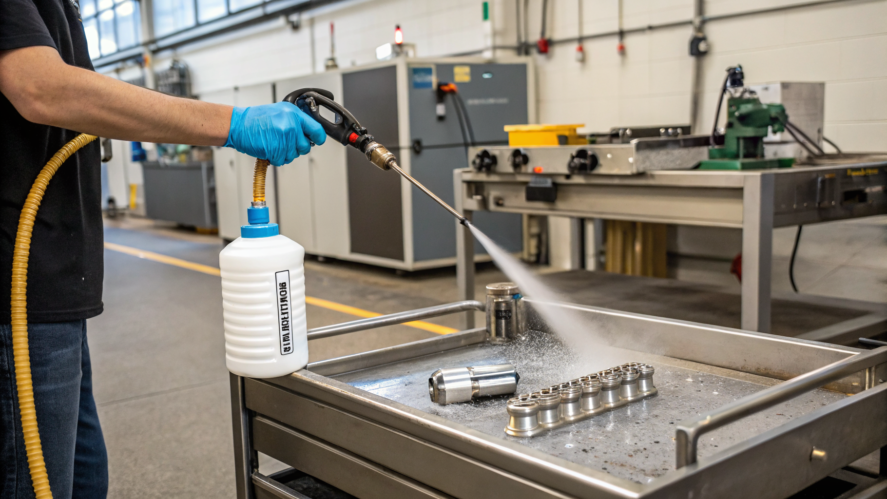 Антисептическая обработка инструментов и помещений в машиностроении