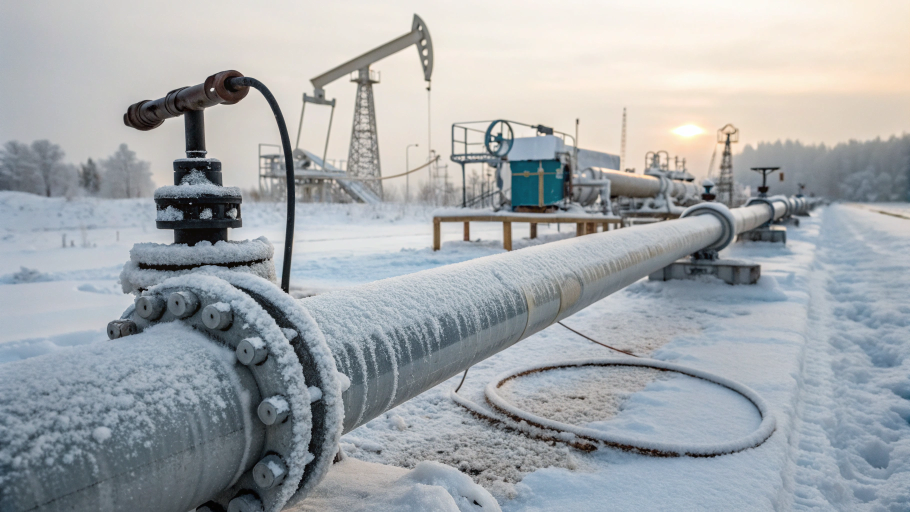 Удаление асфальтенов из трубопроводов в холодный период