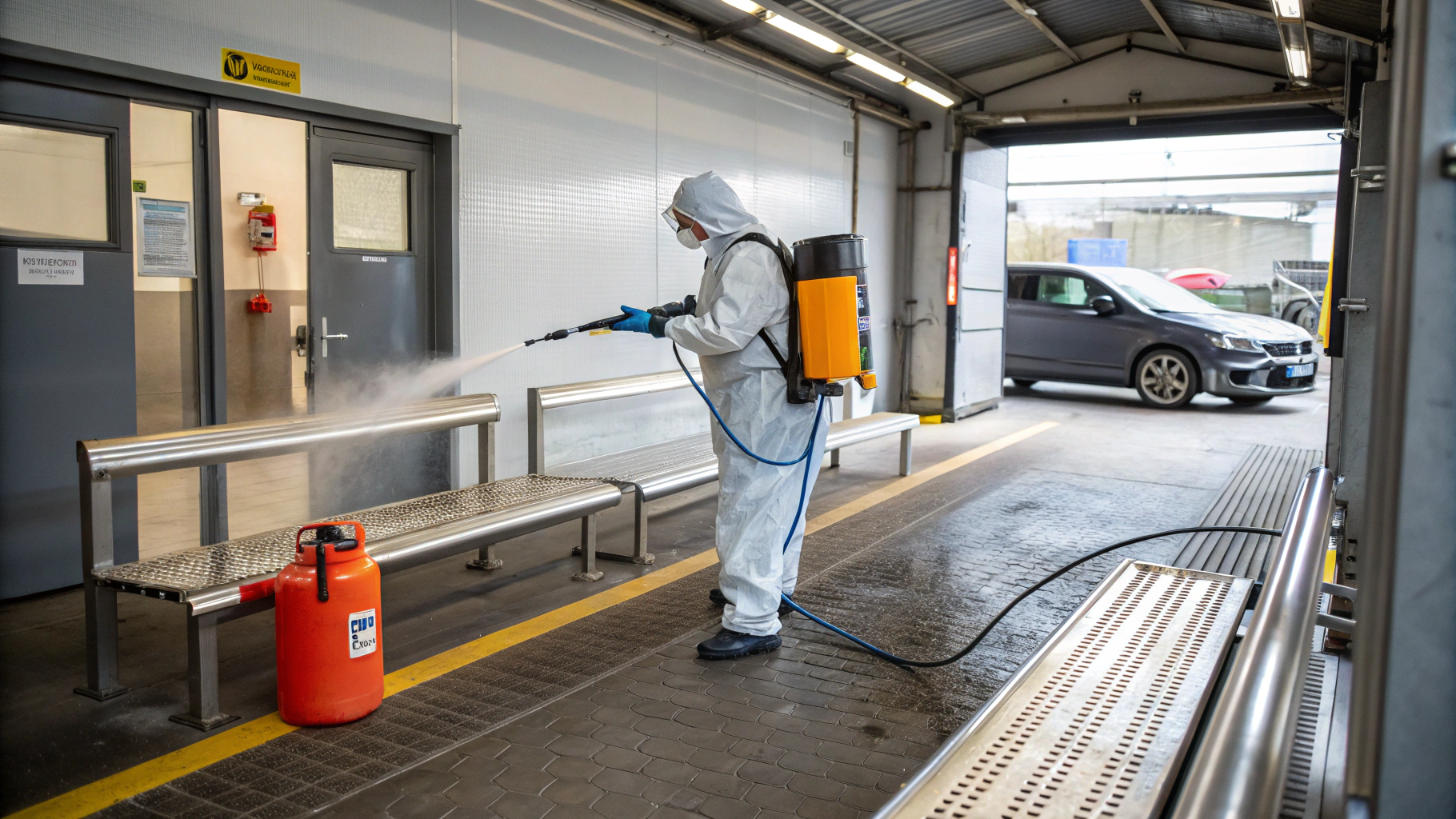 Санитарная обработка помещений персонала