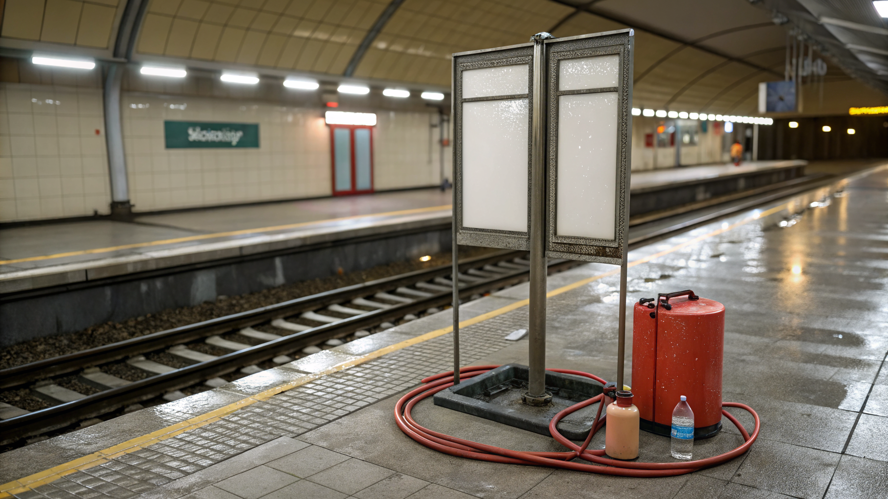 Отмывка навигационных стоек и указателей очистка на транспортных объектах