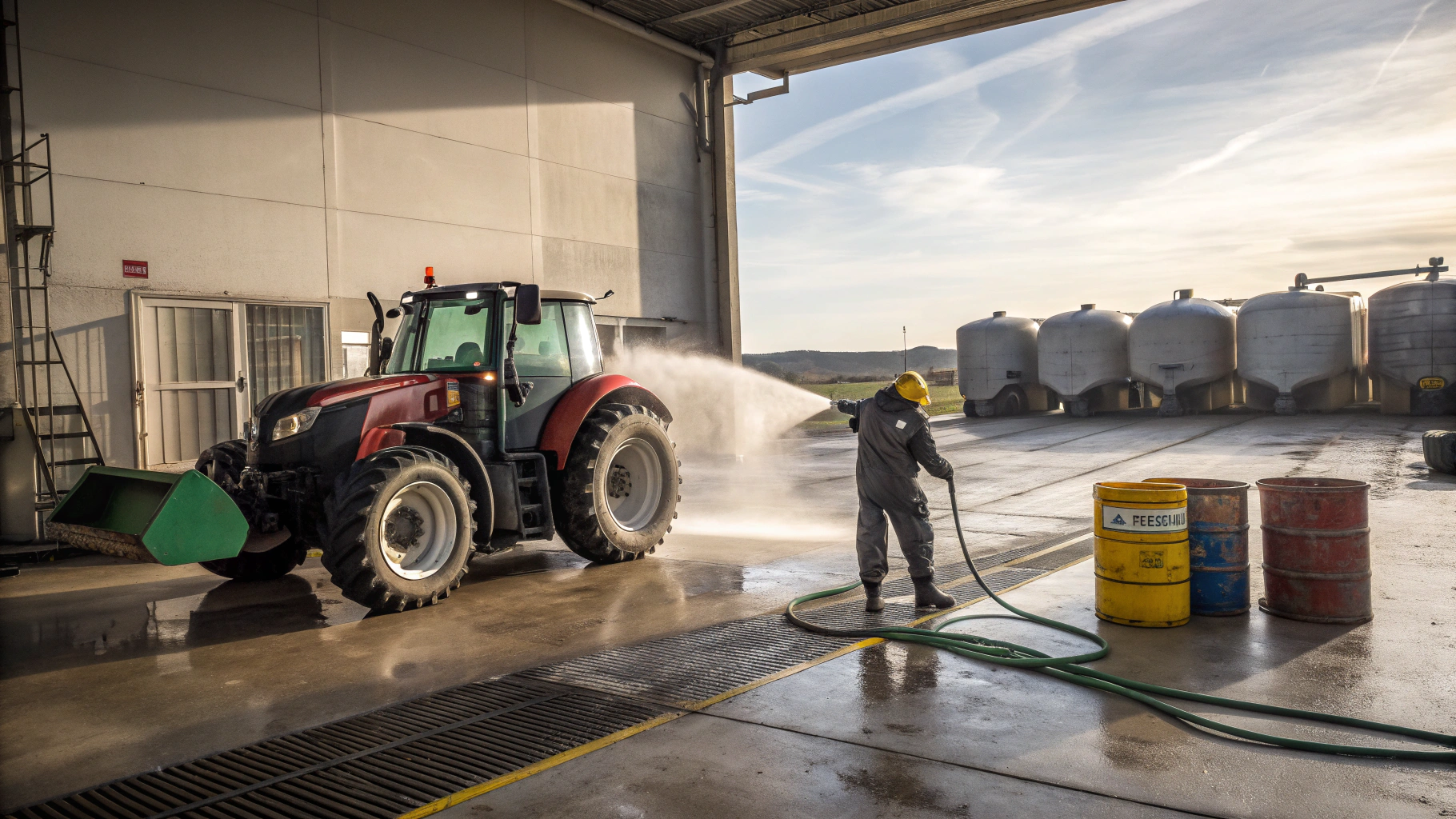 Предсборочное обезжиривание сельхозтехники