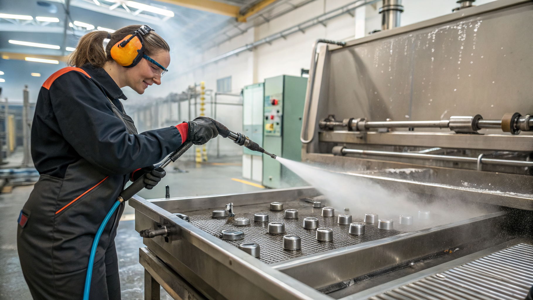 Комбинированная мойка деталей струйная и погружная очистка в промышленности