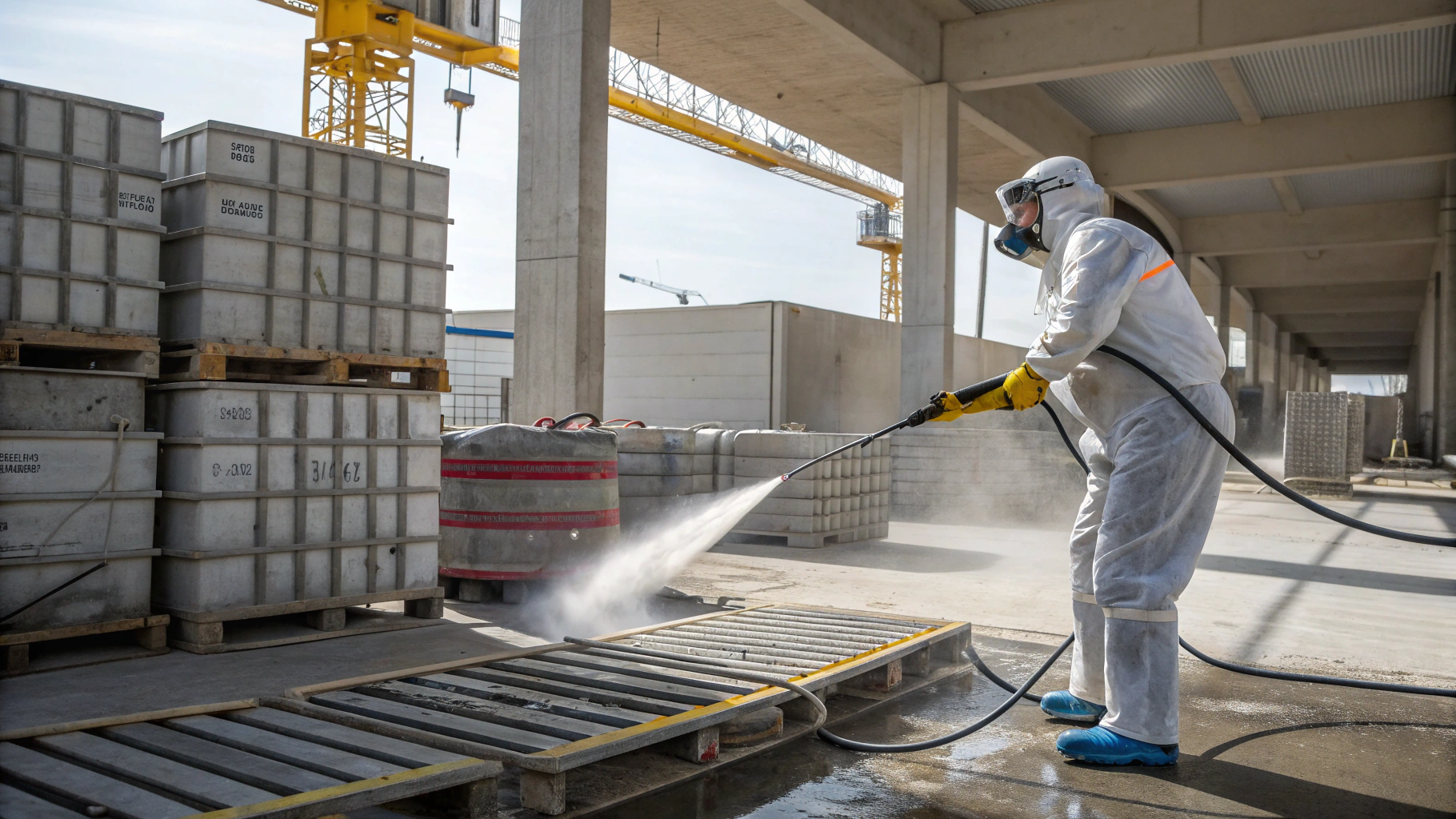 Промышленная очистка форм и поддонов на ЖБИ заводе