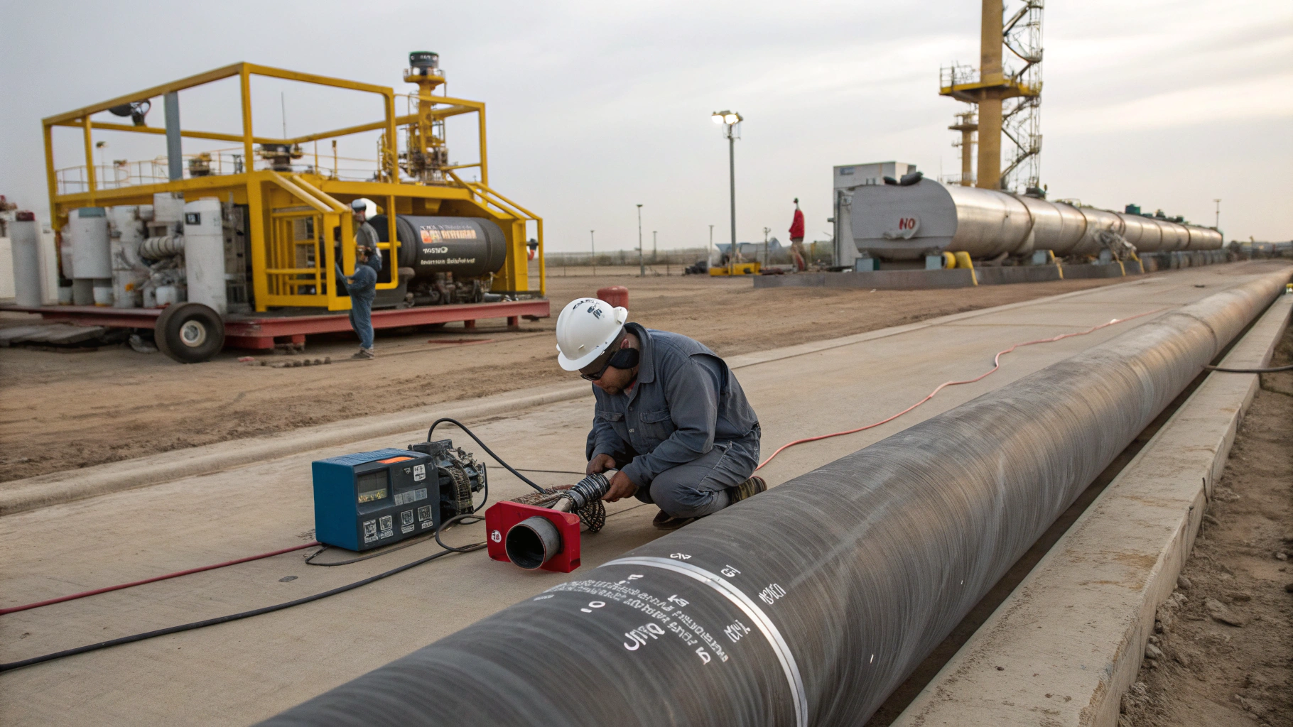 Подготовка НКТ к футеровке без пескоструя
