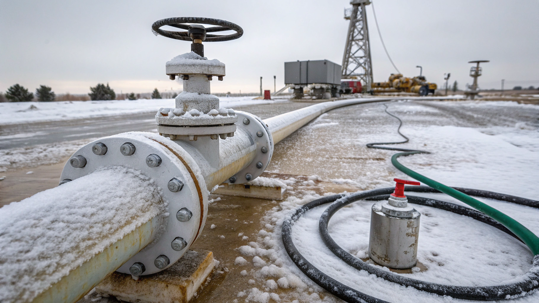 Мойка нефтяных загрязнений зимой при минусовых температурах