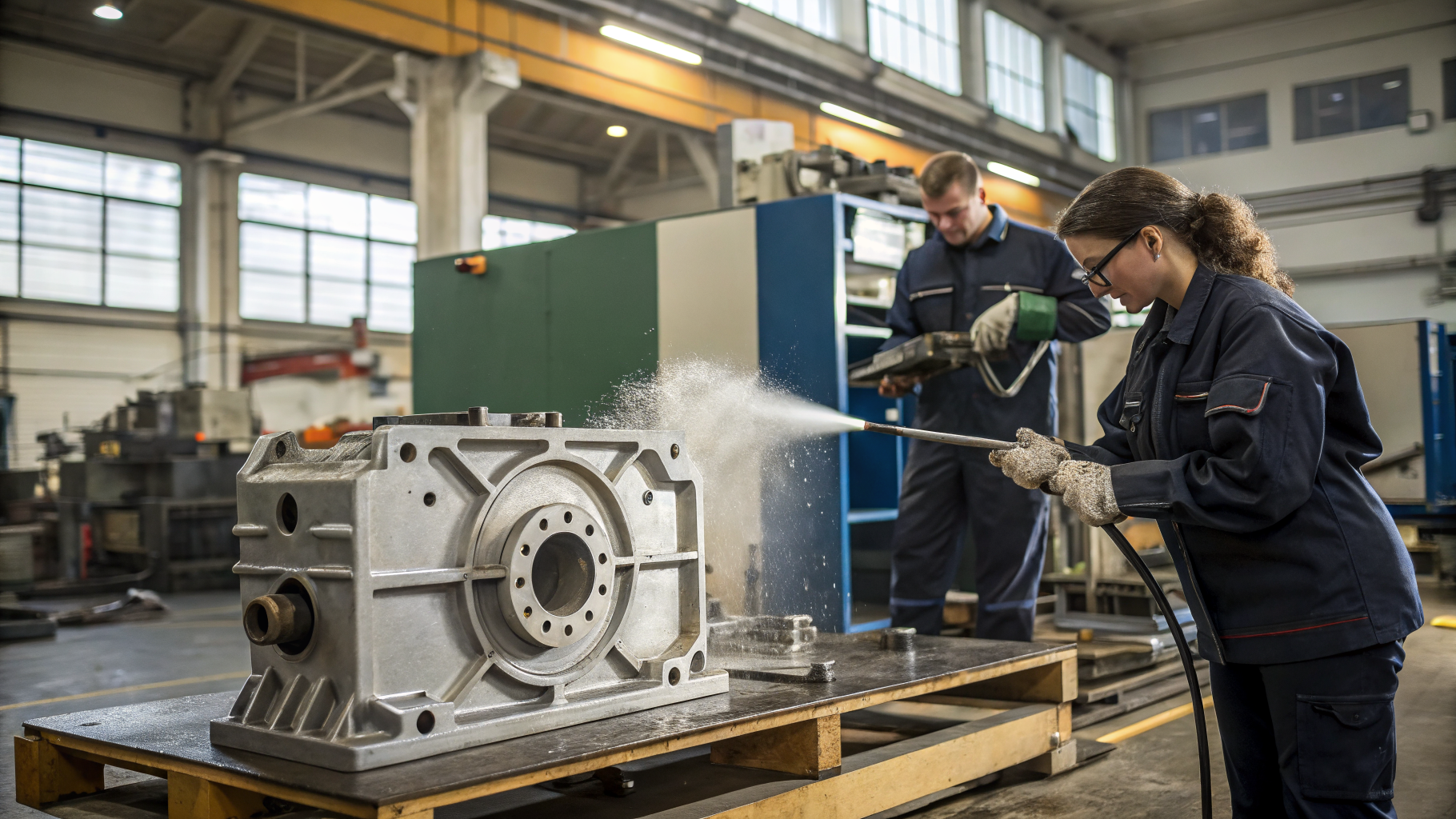 Очистка редукторов и корпусов оборудования перед ремонтом