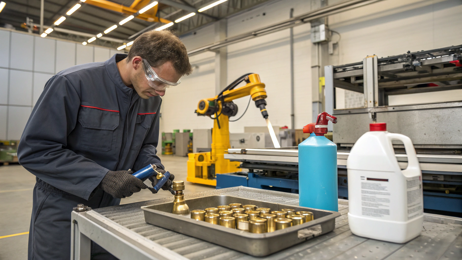 Мойка латунных деталей в машиностроении