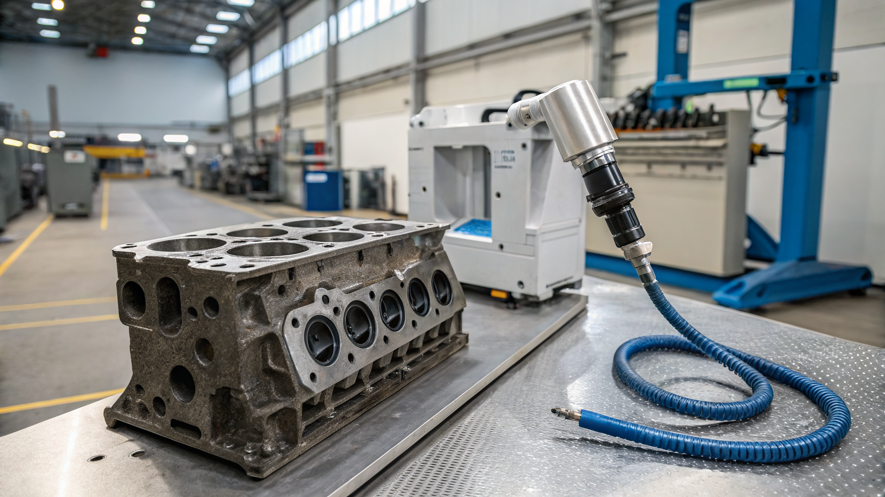 Мойка деталей двигателя перед нанесением защитных покрытий