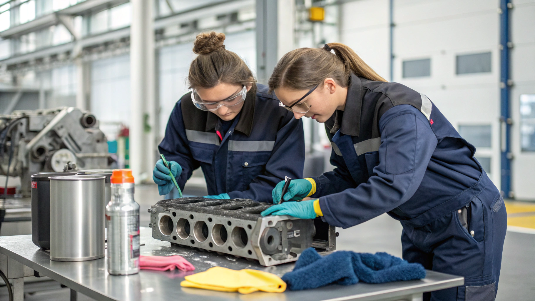 Очистка деталей двигателя при ремонте без повреждения посадочных поверхностей