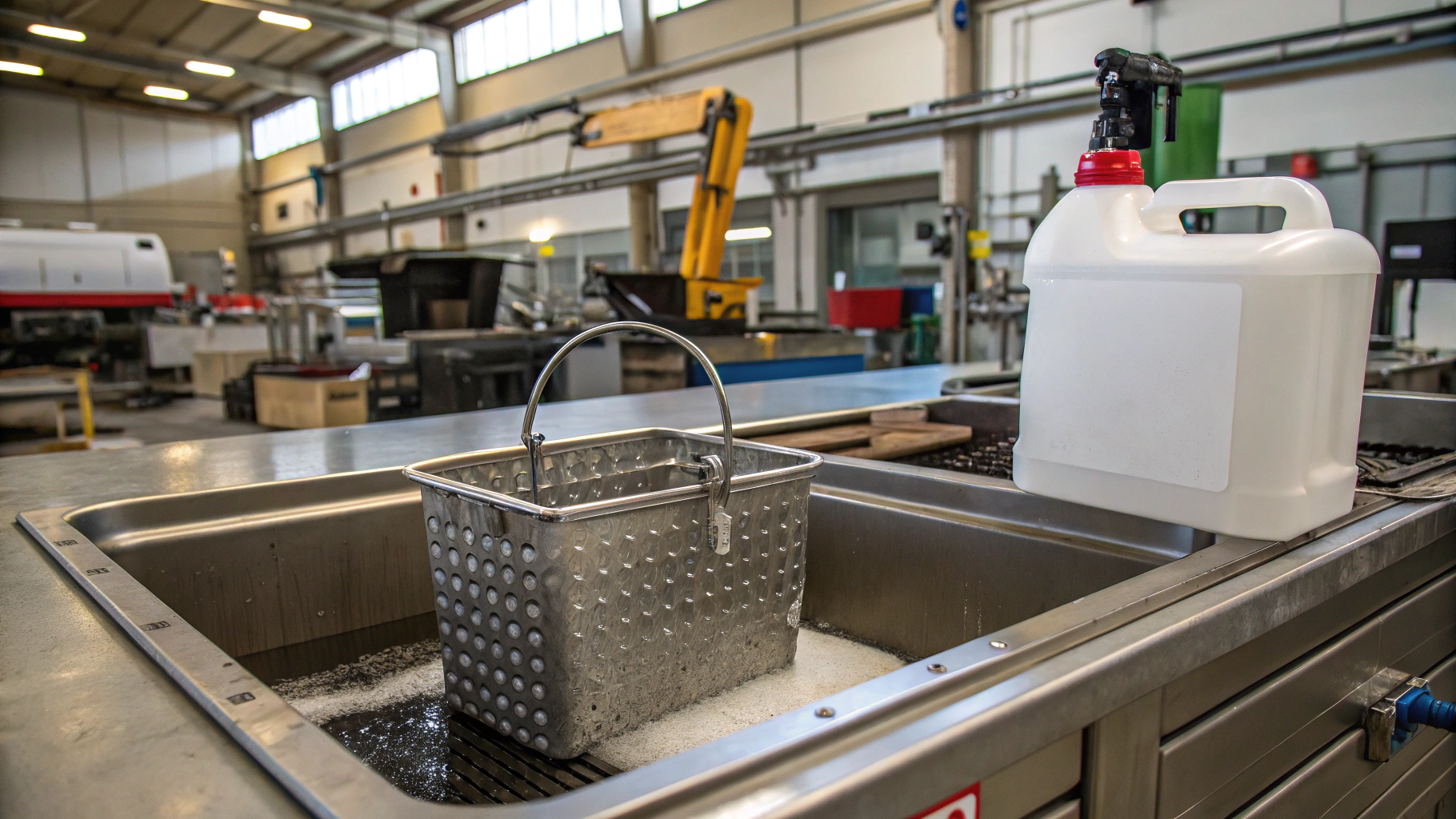 Очистка деталей в погружных моечных ваннах