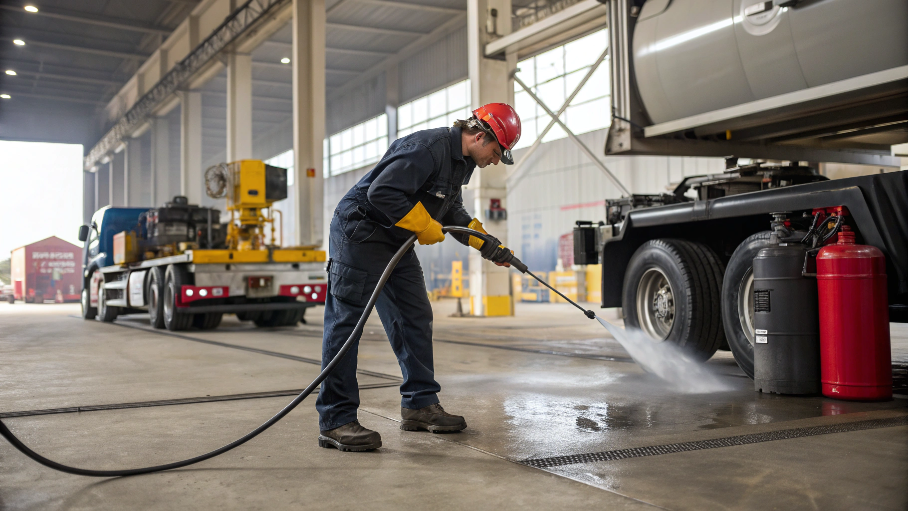 Восстановление чистых рам и подвески тягачей
