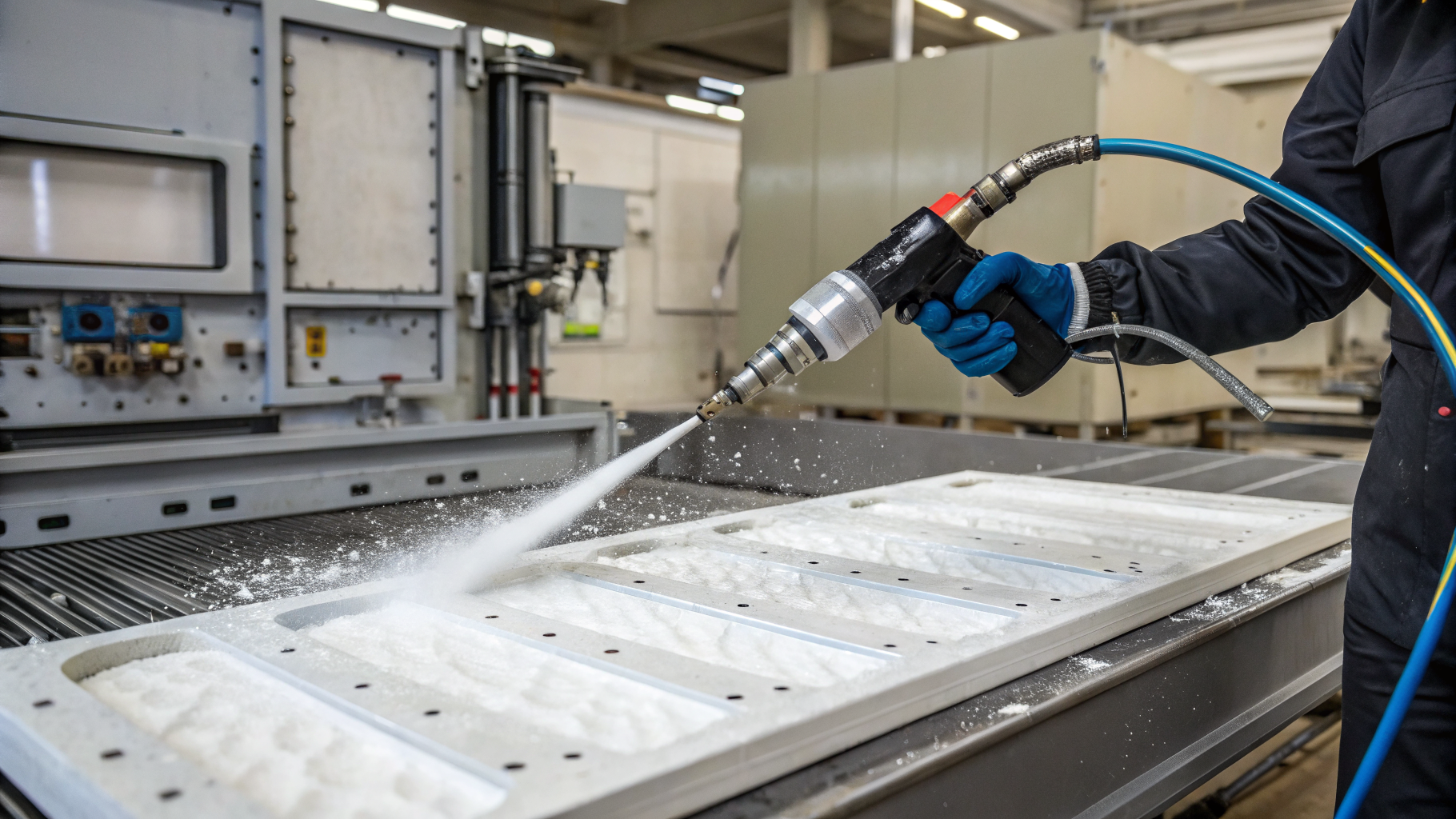 Очистка защитных кожухов станков от масел, СОЖ и промышленной пыли