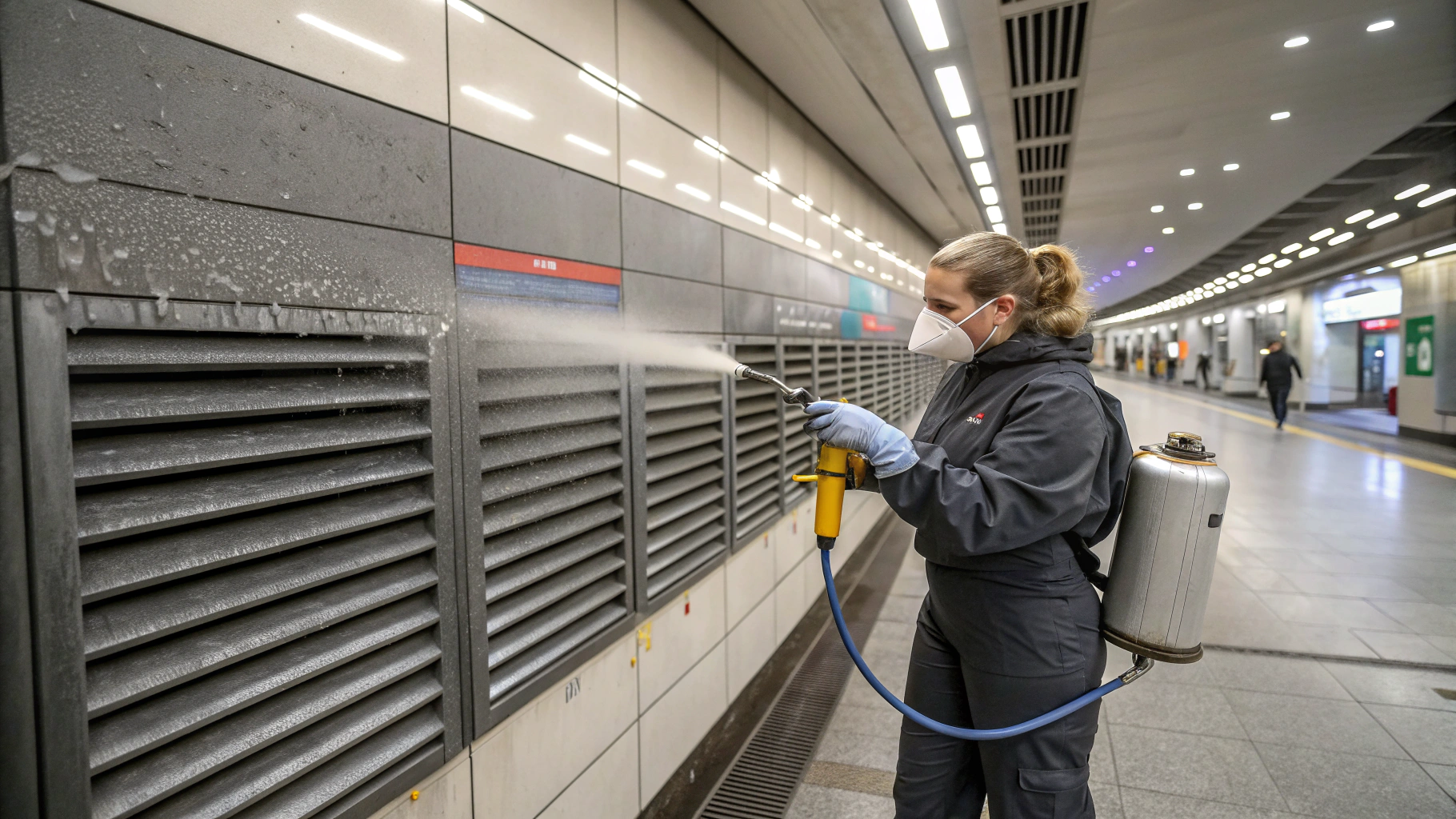 Очистка вентиляционных шахт на объектах железнодорожной инфраструктуры