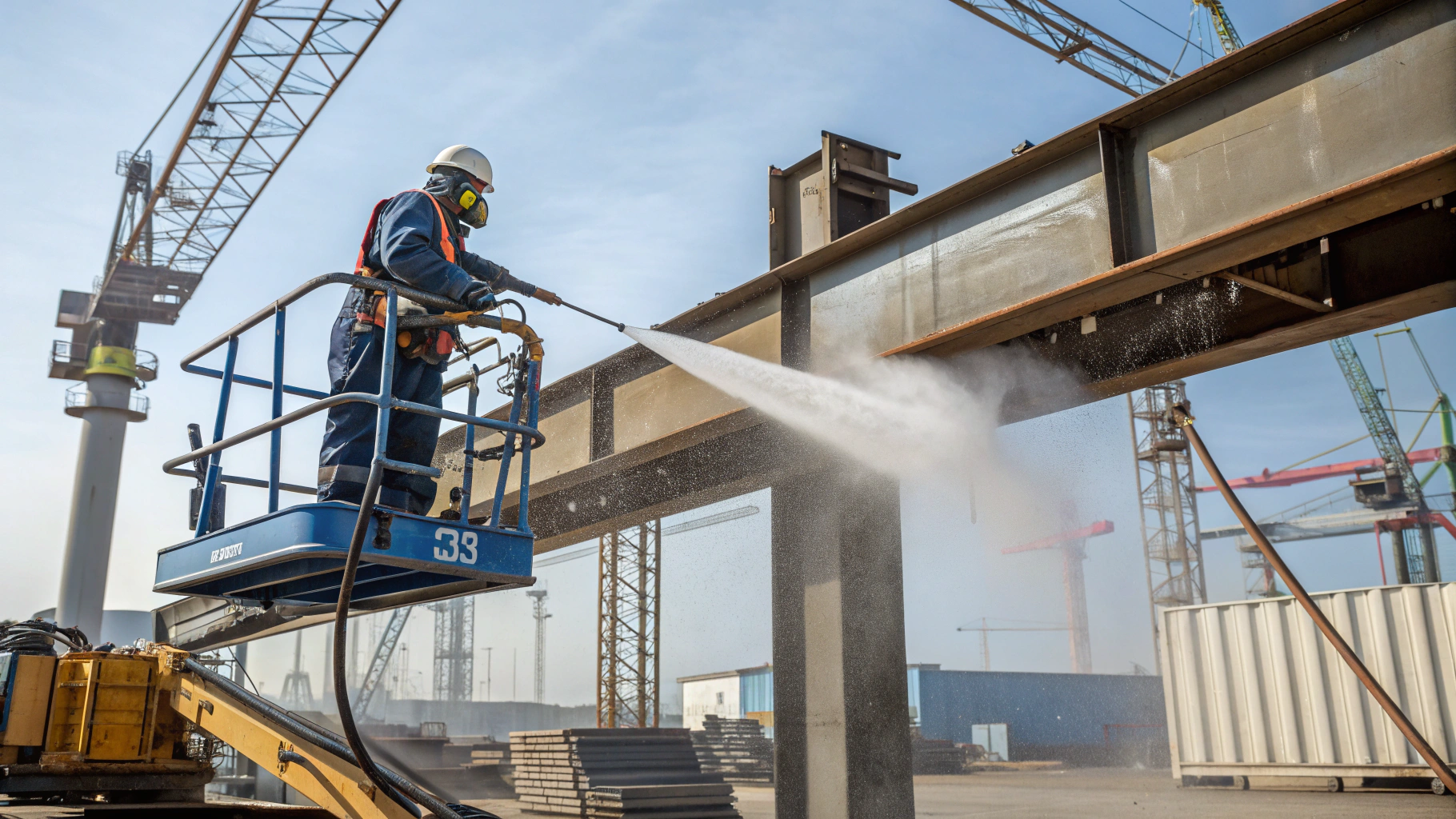 Как построить процесс промышленной очистки металлоконструкций на крупногабарите