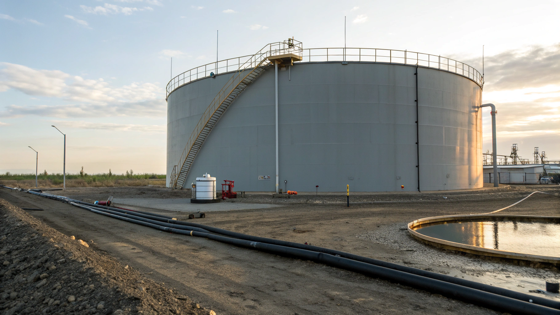 Очистка стенок РВС от нефтяных плёнок перед инспекцией