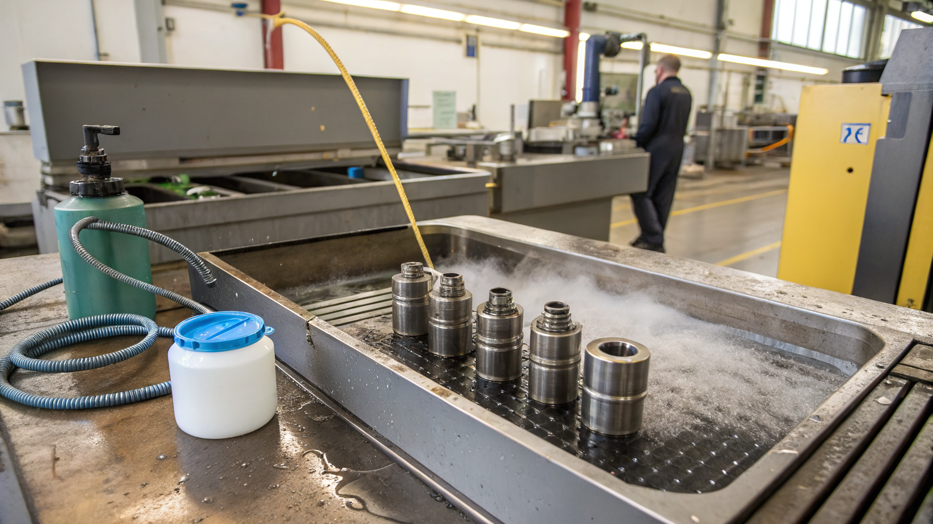 Мойка деталей при ограниченном подогреве воды