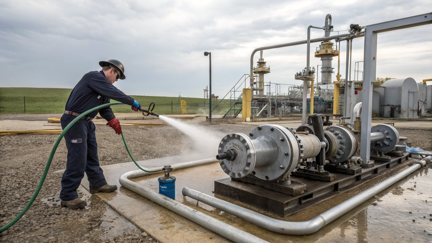 Промывка технологических обвязок насосных станций