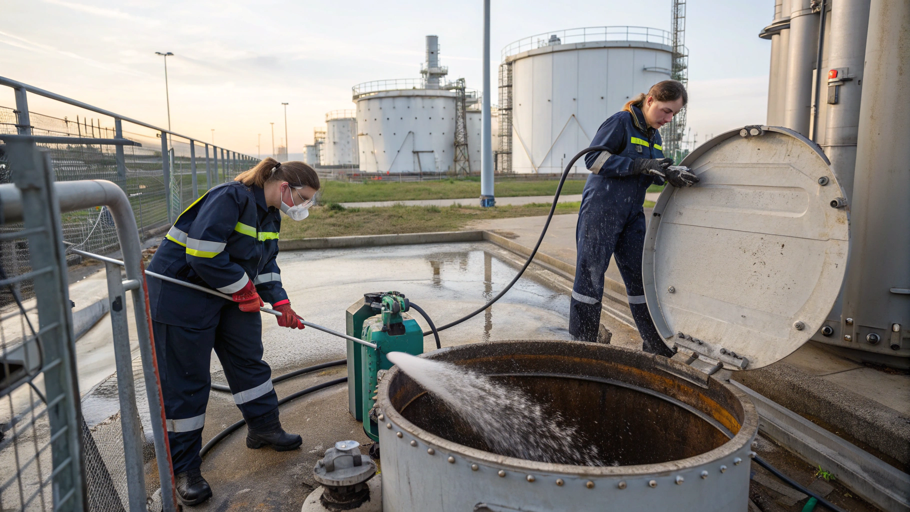 Очистка резервуаров при выводе из эксплуатации