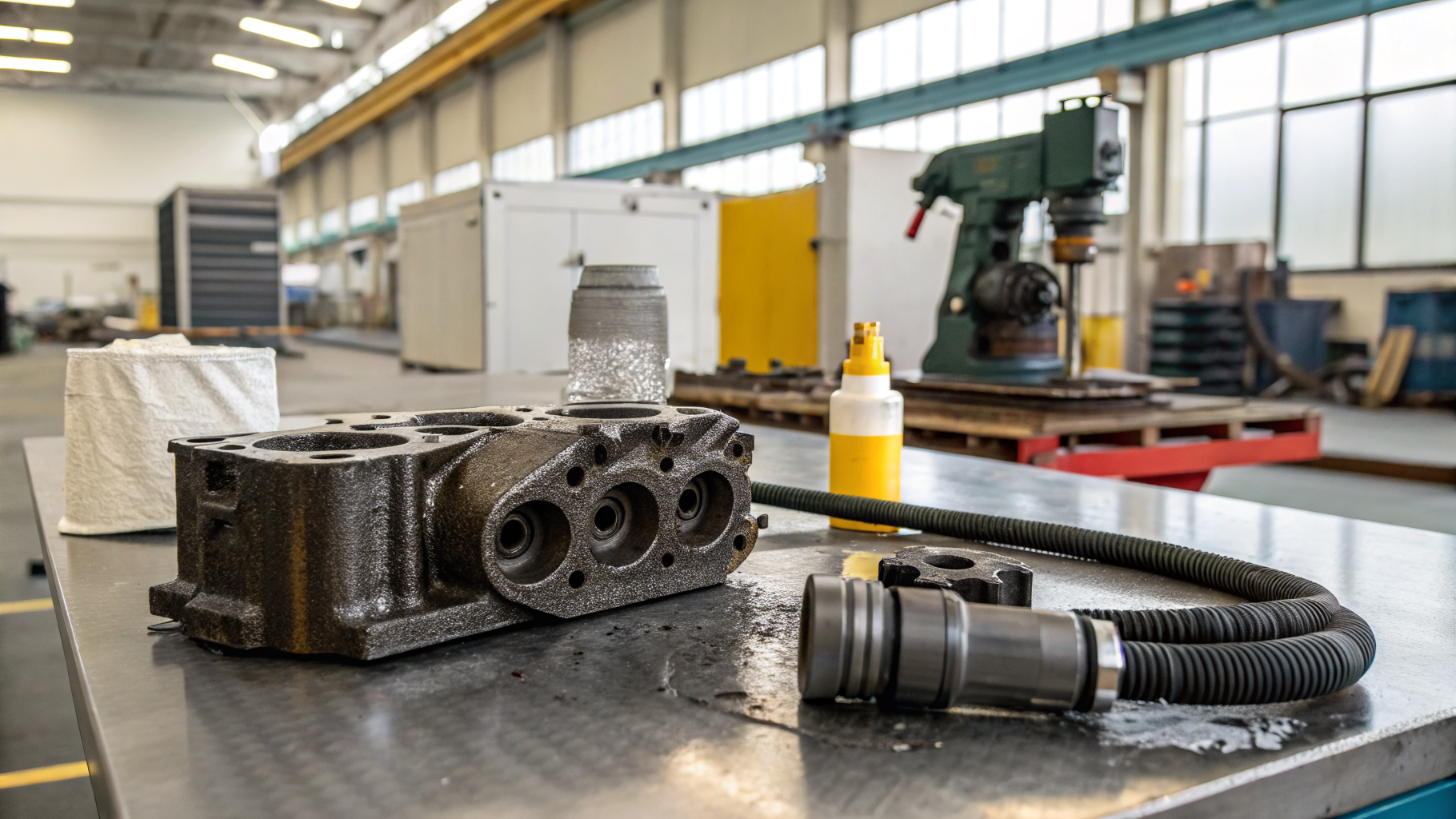 Очистка чугунных деталей двигателя от нагара, масла и технологических загрязнений