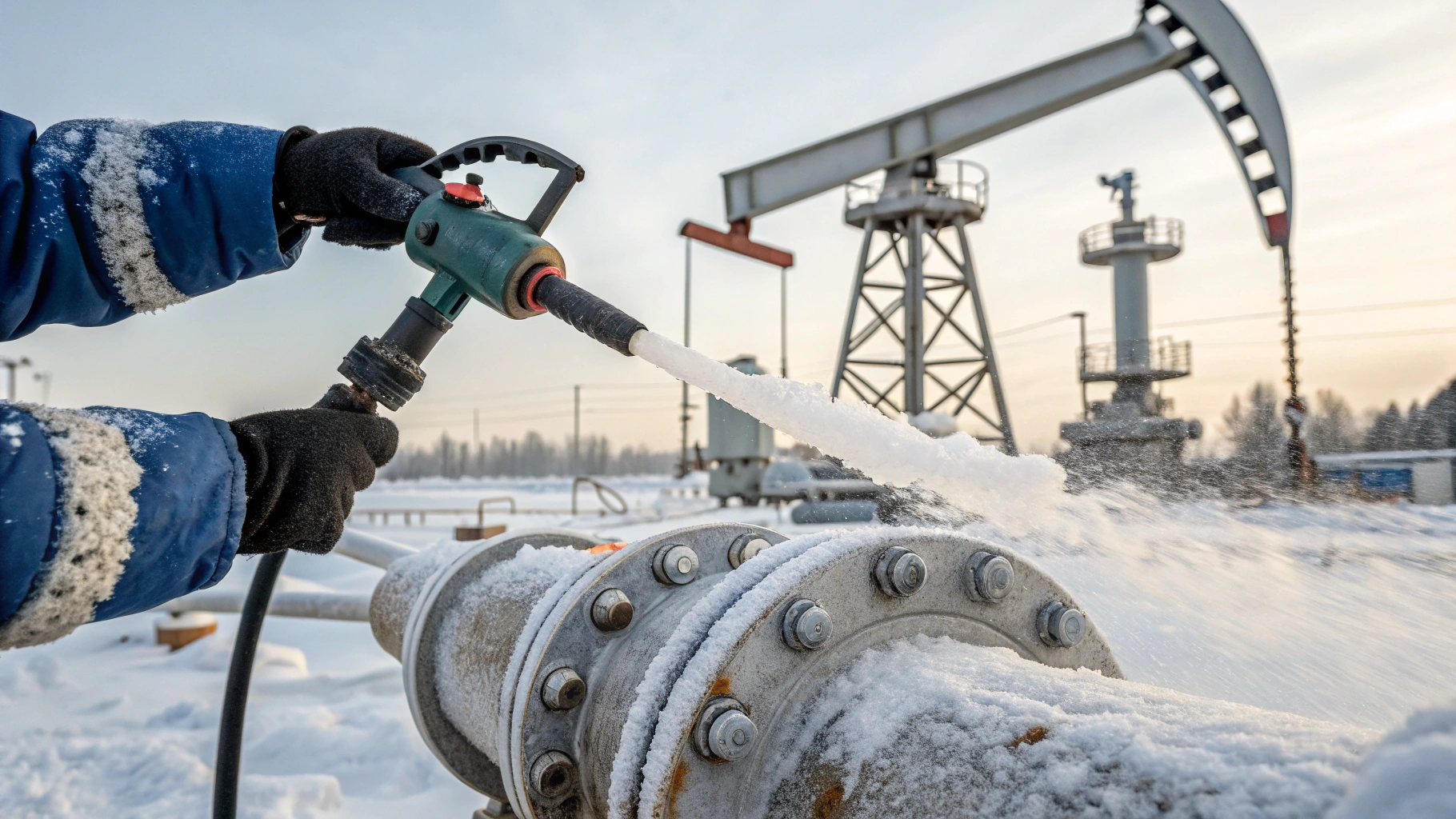 Защита металла от соли и коррозии на объектах нефтегаза зимой