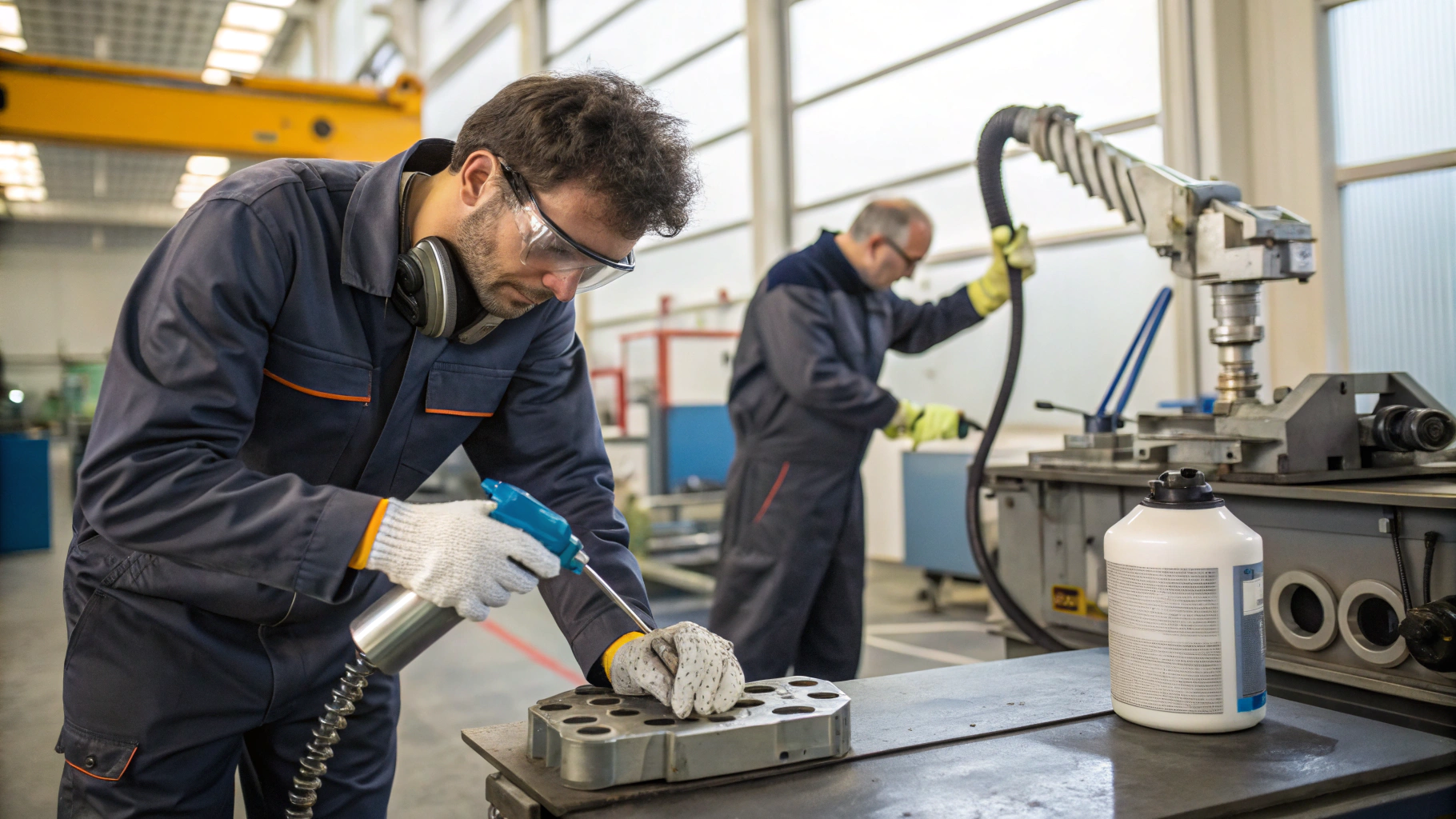 Контрольная очистка деталей перед поставкой в машиностроении