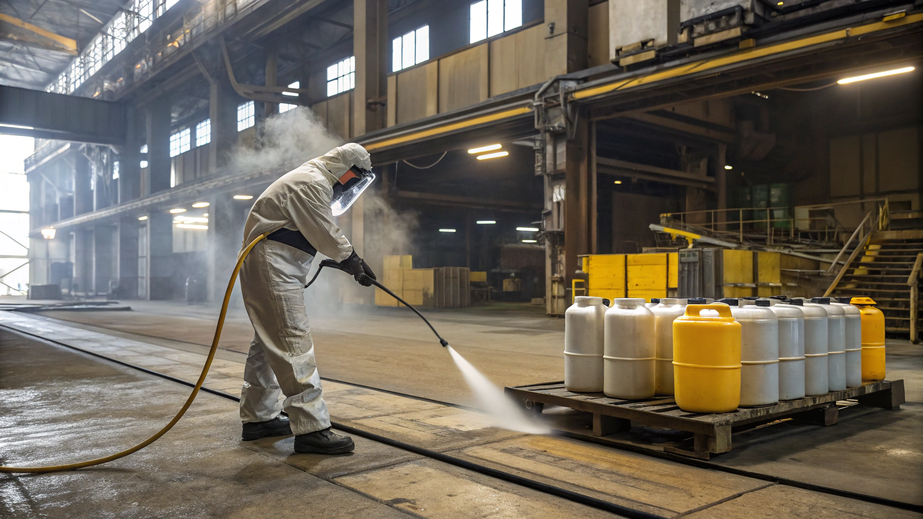 Подбор моющих средств для обработки полов в кузнечных и литейных цехах