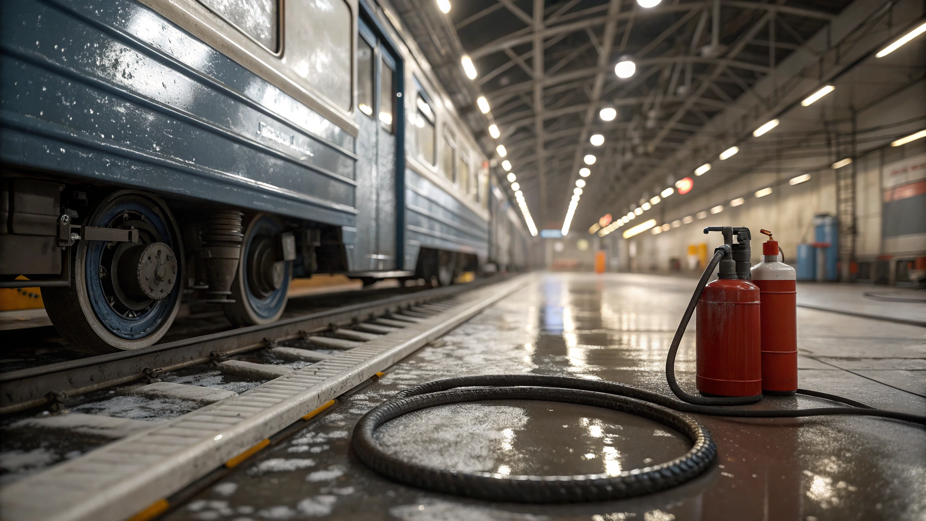 Очистка вагонов при минимальном времени простоя