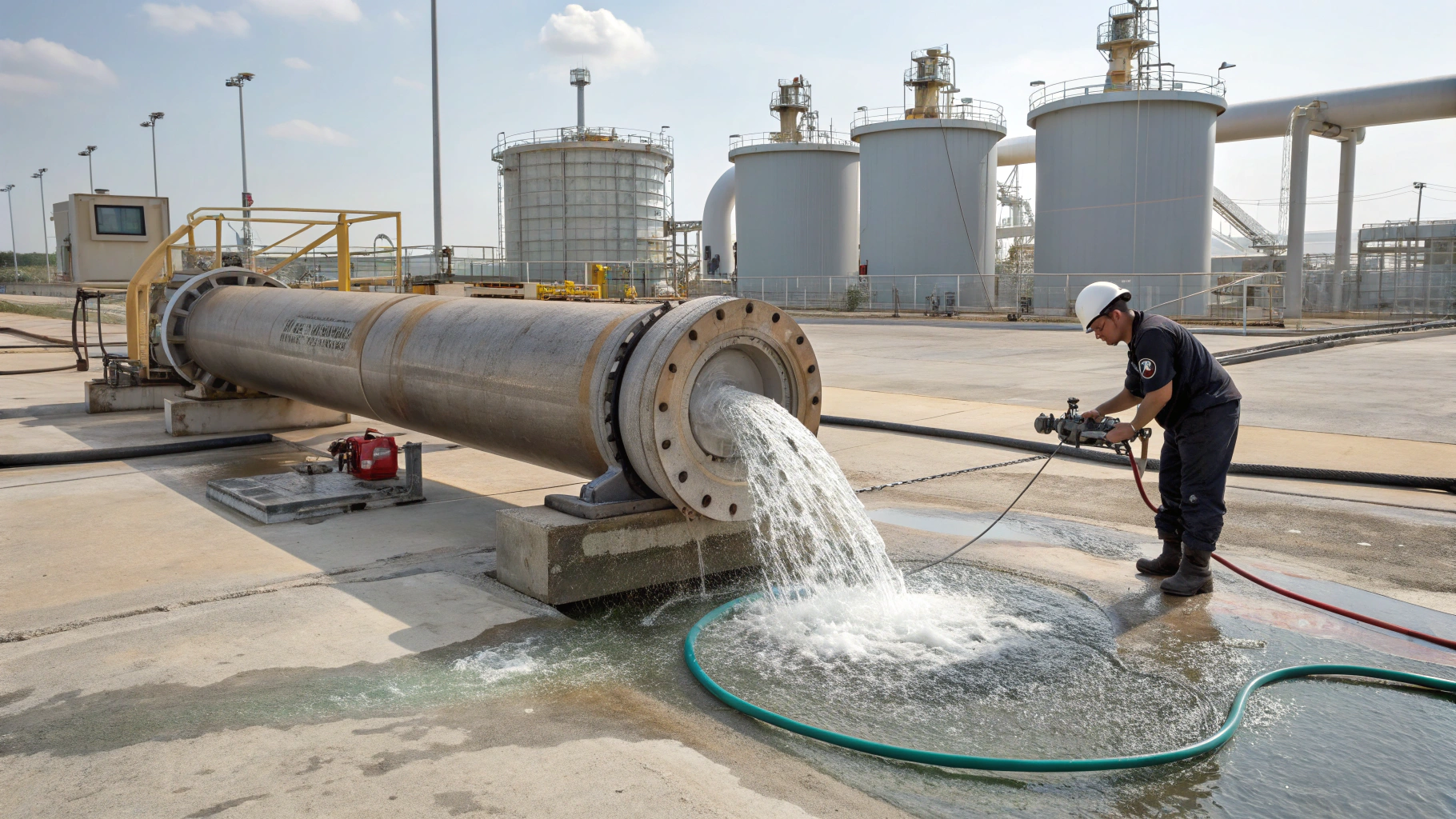 Промывка трубопроводов после гидроиспытаний