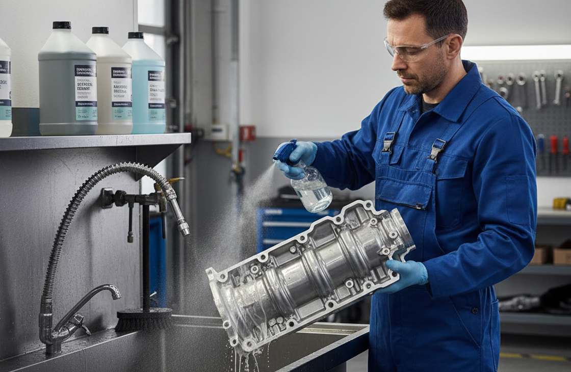 Как быстро смыть консервант с новых запчастей