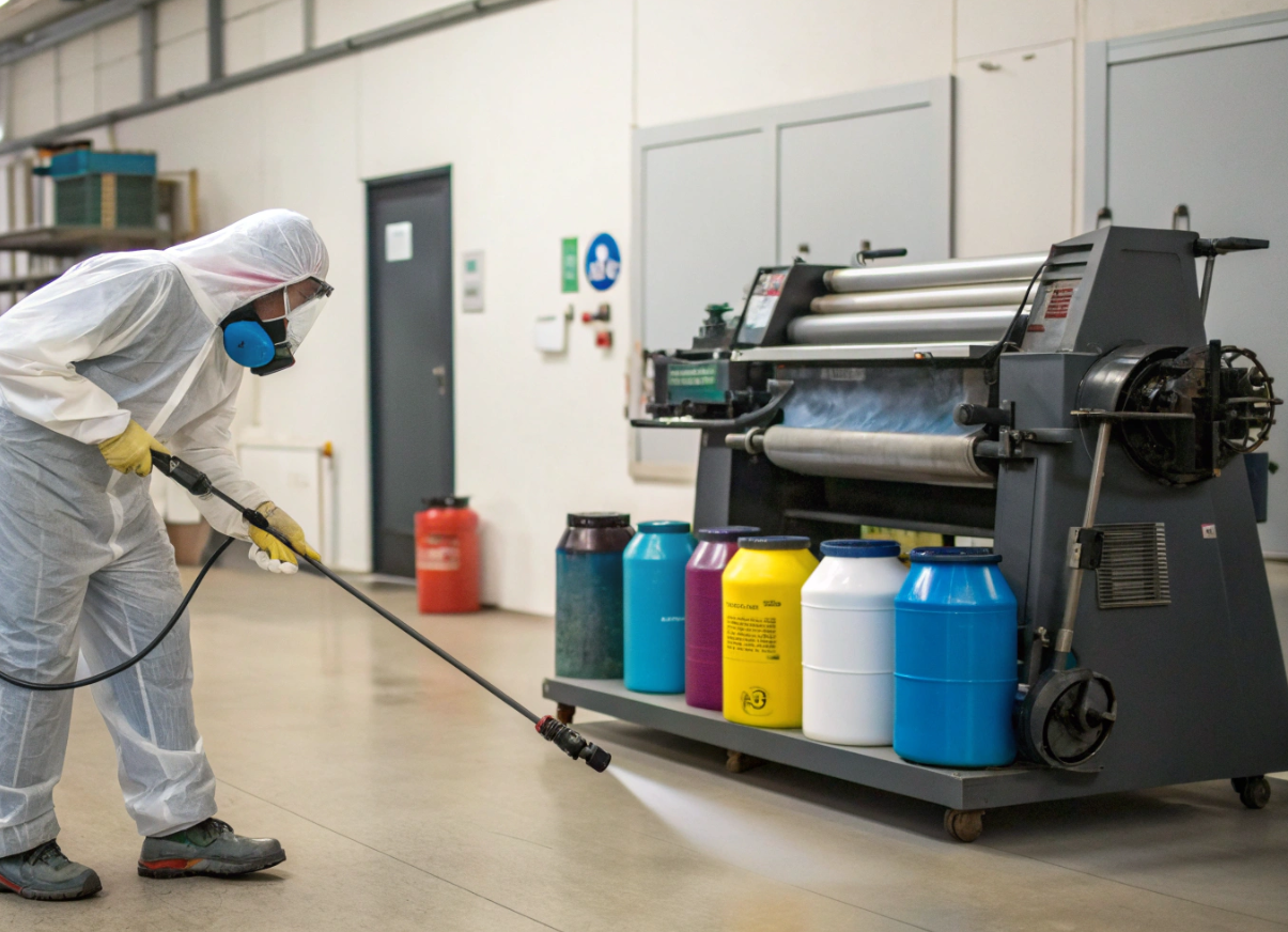 Удаление красок и лаков с поверхностей в полиграфии