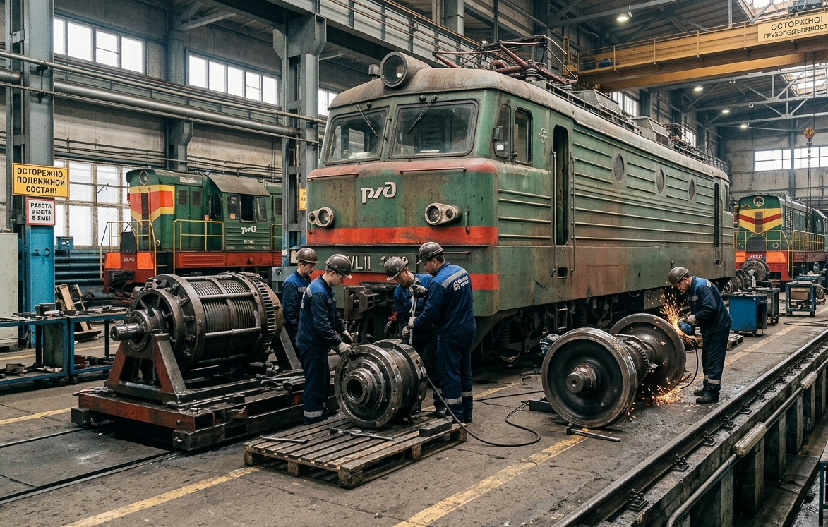 Удаление проливов технических жидкостей с подвижного состава