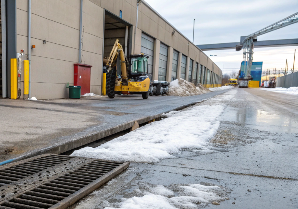 Как снег и слякоть с улицы загрязняют цех и как снизить занос
