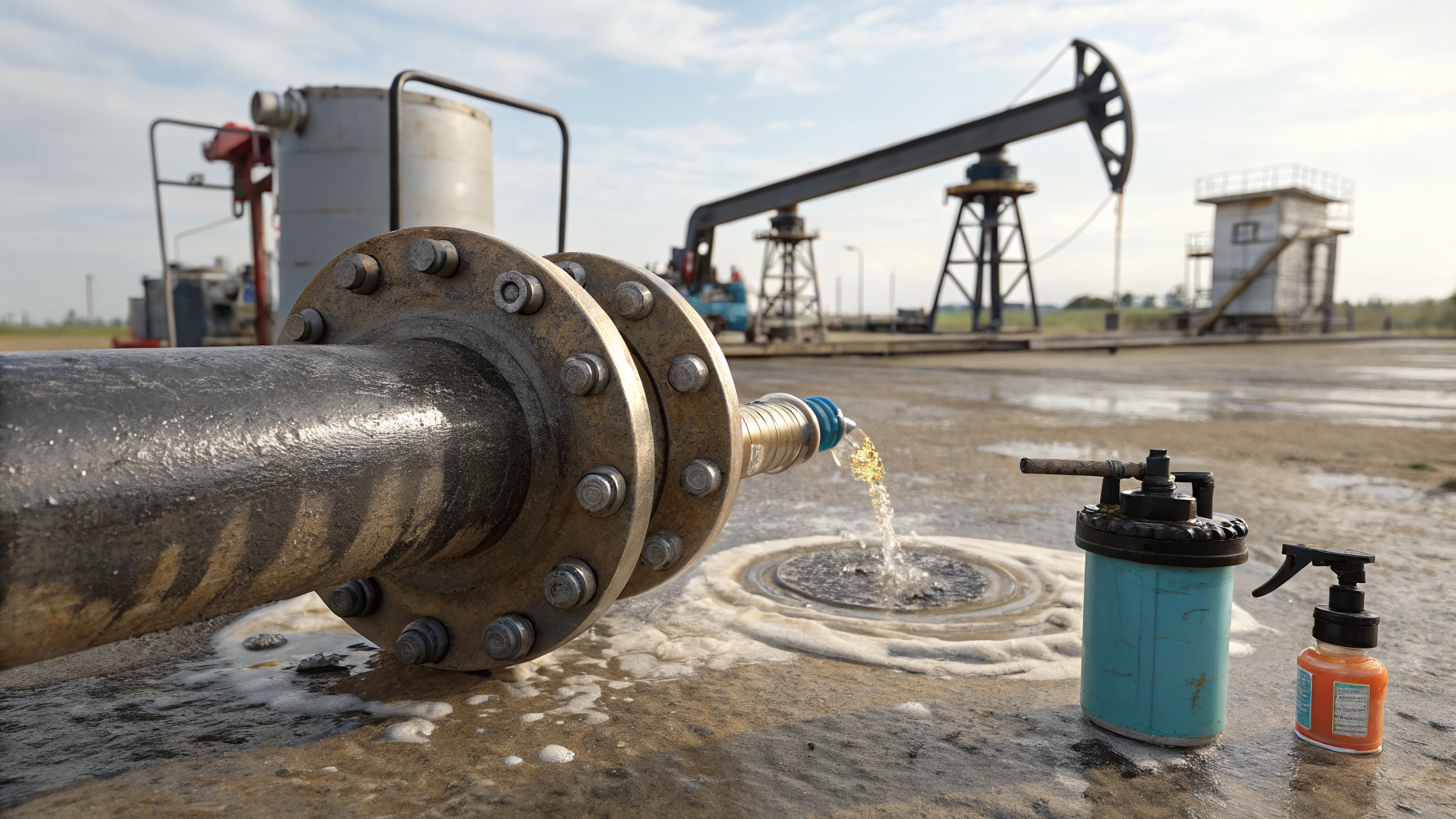 Как быстро очистить трубы от нефтяной пленки перед проверкой