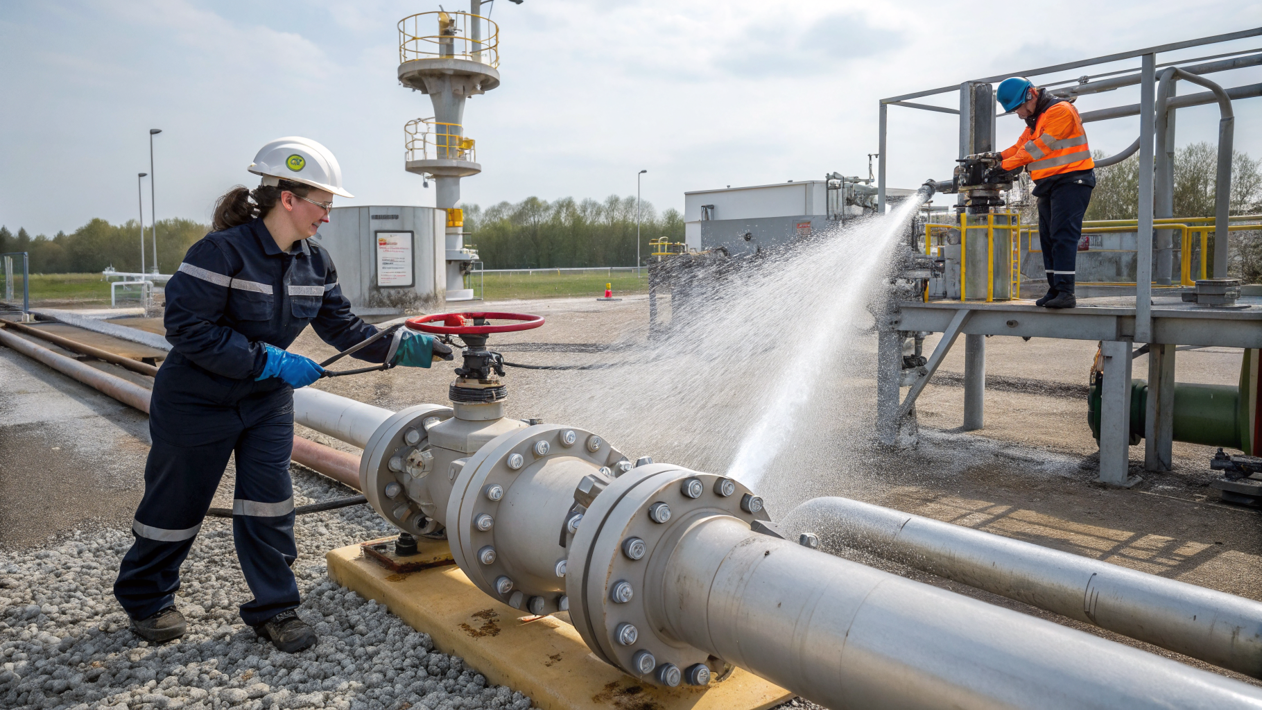 Промывка трубопроводов при переходе с нефти на газоконденсат